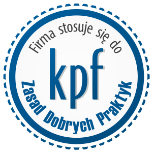 Firma stosuje się do Zasad Dobrych Praktyk KPF